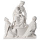 Our Lady of Pompei statue in reconstituted marble, 50cm s1