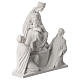 Madonna di Pompei 50 cm statua in marmo s3