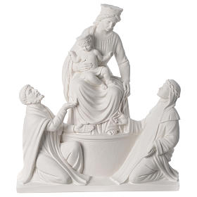 Our Lady of Pompei statue in composite marble, 50cm