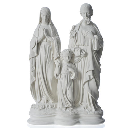 Holy Family statue in composite marble, 40 cm 5