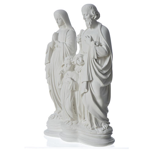 Holy Family statue in composite marble, 40 cm 6