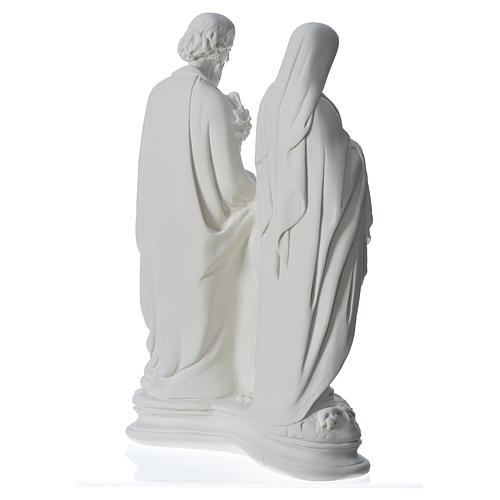 Holy Family statue in composite marble, 40 cm 4