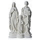 Holy Family statue in composite marble, 40 cm s5