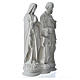 Holy Family statue in composite marble, 40 cm s7