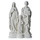 Holy Family statue in composite marble, 40 cm s1