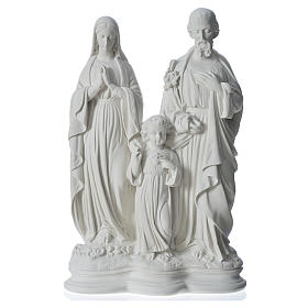 Holy Family statue in reconstituted marble, 40 cm