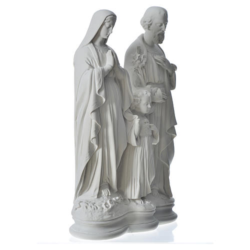 Holy Family statue in reconstituted marble, 40 cm 3