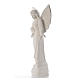 Angel with flowers in reconstituted marble, 100 cm s6