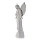 Angel with flowers in composite marble, 100 cm s2