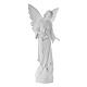 Angel with flowers in composite marble, 100 cm s5