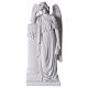 Ange avec colonne statue marbre blanc 85-110 cm s1