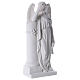 Ange avec colonne statue marbre blanc 85-110 cm s4