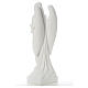Angel and flowers in reconstituted Carrara marble 40-60 cm s3