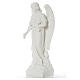 Angel and flowers in composite Carrara marble 40-60 cm s2