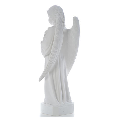 Angel with long wings, 60 cm statue in reconstituted marble 3