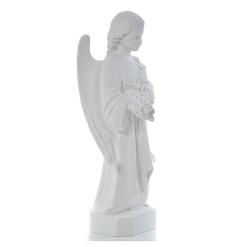 Angel with long wings, 60 cm statue in reconstituted marble 4