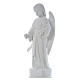 Angel with long wings, 60 cm statue in reconstituted marble s2