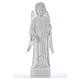 Statue Ange avec roses marbre reconstitué 60 cm s5