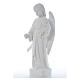 Statue Ange avec roses marbre reconstitué 60 cm s6