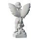 Angel with rose, composite Carrara marble statue 60 cm s4