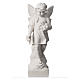 Angel and flowers in Carrara reconstituted marble 23.62in s5