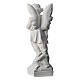 Angel and flowers in Carrara reconstituted marble 23.62in s4