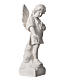 Angel and flowers in Carrara marble 23,62in s6