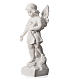 Angel and flowers in Carrara marble 23,62in s7