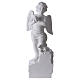 Engel auf Stein, weisser Marmor von Carrara, 60 cm s1