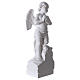 Engel auf Stein, weisser Marmor von Carrara, 60 cm s4