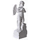 Angelo su sasso 60 cm marmo bianco s4