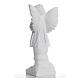 Angel with hands joined in reconstituted white marble 15,75in s7