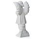 Angel with hands joined in reconstituted white marble 11,81in s8