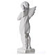 Angel with hands joined in composite white Carrara marble 45 cm s7