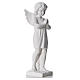 Angel with hands joined in composite white Carrara marble 45 cm s8