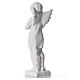 Angel with hands joined in composite white Carrara marble 45 cm s3