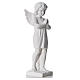 Angel with hands joined in composite white Carrara marble 45 cm s4