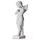 Angel with hands joined in reconstituted white Carrara marble 45 cm s6