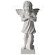 Angel with hand over heart, 30 cm reconstituted marble statue s1