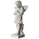 Angel with hand over heart, 30 cm reconstituted marble statue s3