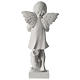 Angel with hand over heart, 30 cm reconstituted marble statue s5