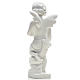 Statue extérieur Angelot marbre blanc 25 cm s2