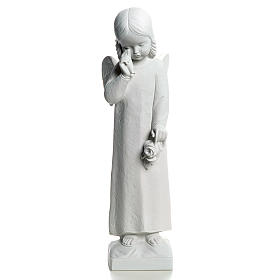 Crying Angel statue in Composite Marble, 50 cm