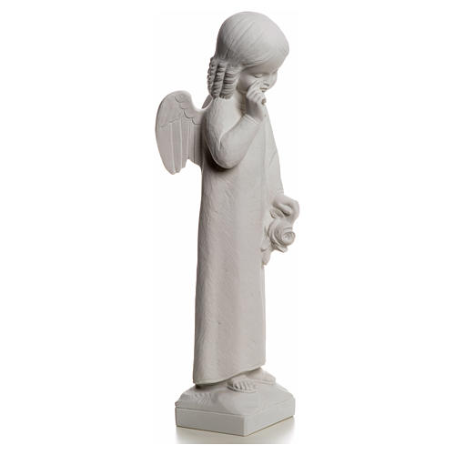 Crying Angel statue in Composite Marble, 50 cm 5