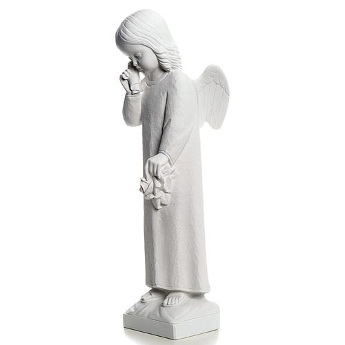 Crying Angel statue in Composite Marble, 50 cm 3