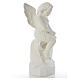 Ange assis marbre 45 cm statue extérieur s8