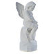 Ange assis marbre 45 cm statue extérieur s4