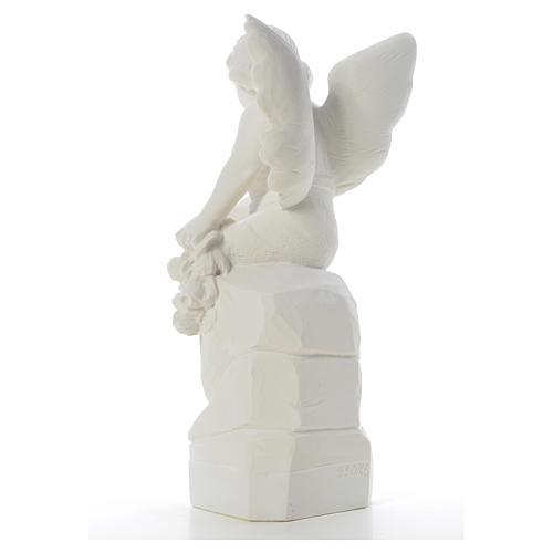 Siedzący anioł proszek marmurowy 45 cm 7