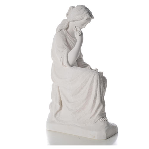 Our Lady of Sorrows statue made of reconstituted marble, 80cm 8