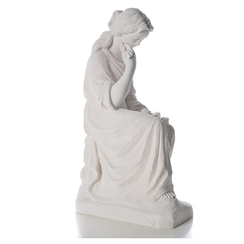 Our Lady of Sorrows statue made of reconstituted marble, 80cm 4